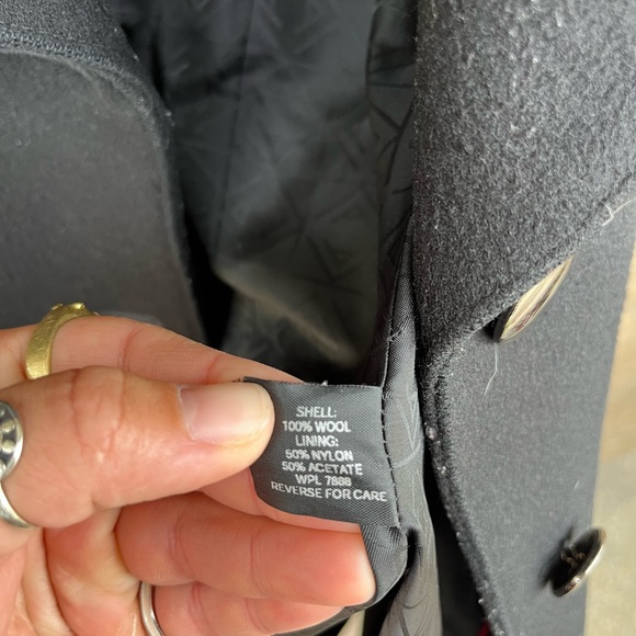 Anne Klein Wool Pea Coat - Picture 5 of 9